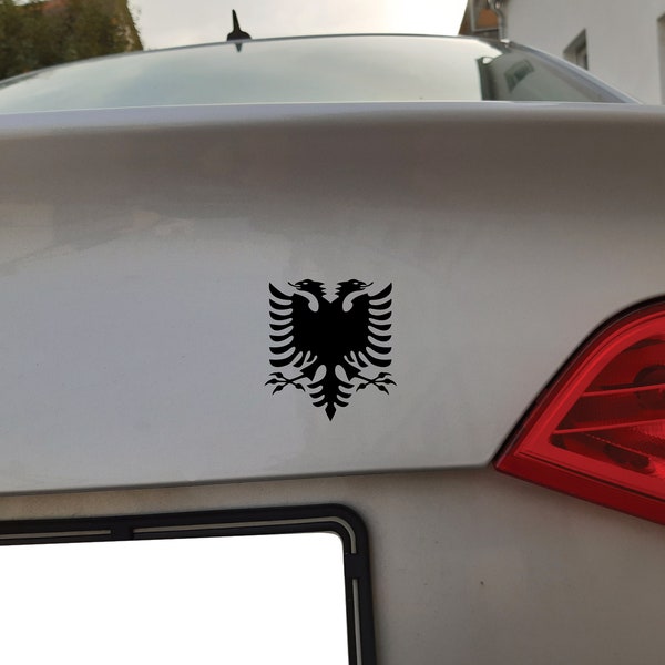 Albanien Flagge Adler Shqiperia als Aufkleber Sticker in verschiedene Farben