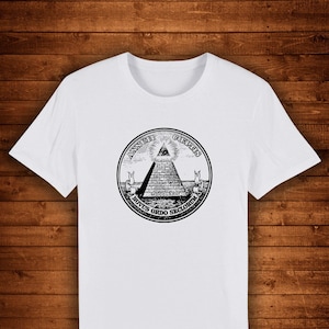 Illuminati New World Order Eye Pyramid / T-shirt Unique Design Street Wear Art Urban Graphic Tees Top