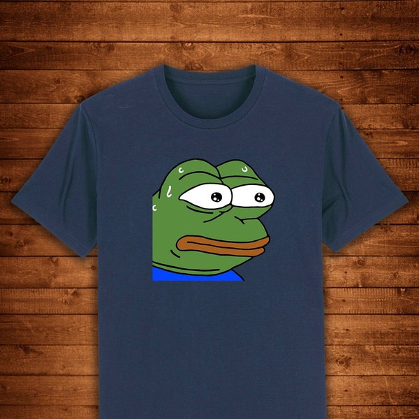 Pepe Frog Nervous Sweating Meme / T-shirt Unique Design Street Wear Art Urban Graphic Tees Top