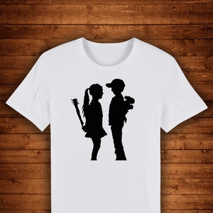 Boy And Girl Banksy Love Graffiti Street Art / T-shirt Unique Design Street Wear Art Urban Graphic Tees Top