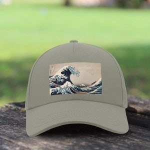 The Great Wave off Kanagawa Mount Fuji Japanese Art / Adjustable Unisex Baseball Cap Cotton Dad Hat
