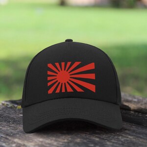 Japansk inhemsk marknad JDM-flagga / Justerbar unisex basebollkeps bomulls pappahatt