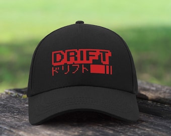 Drift JDM Japan Kanji / Adjustable Unisex Baseball Cap Cotton Dad Hat