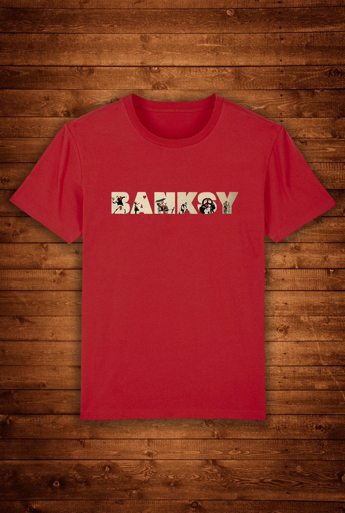 Banksy Most Iconic Art Graffiti / T-shirt Unique Design Street Wear Art ...