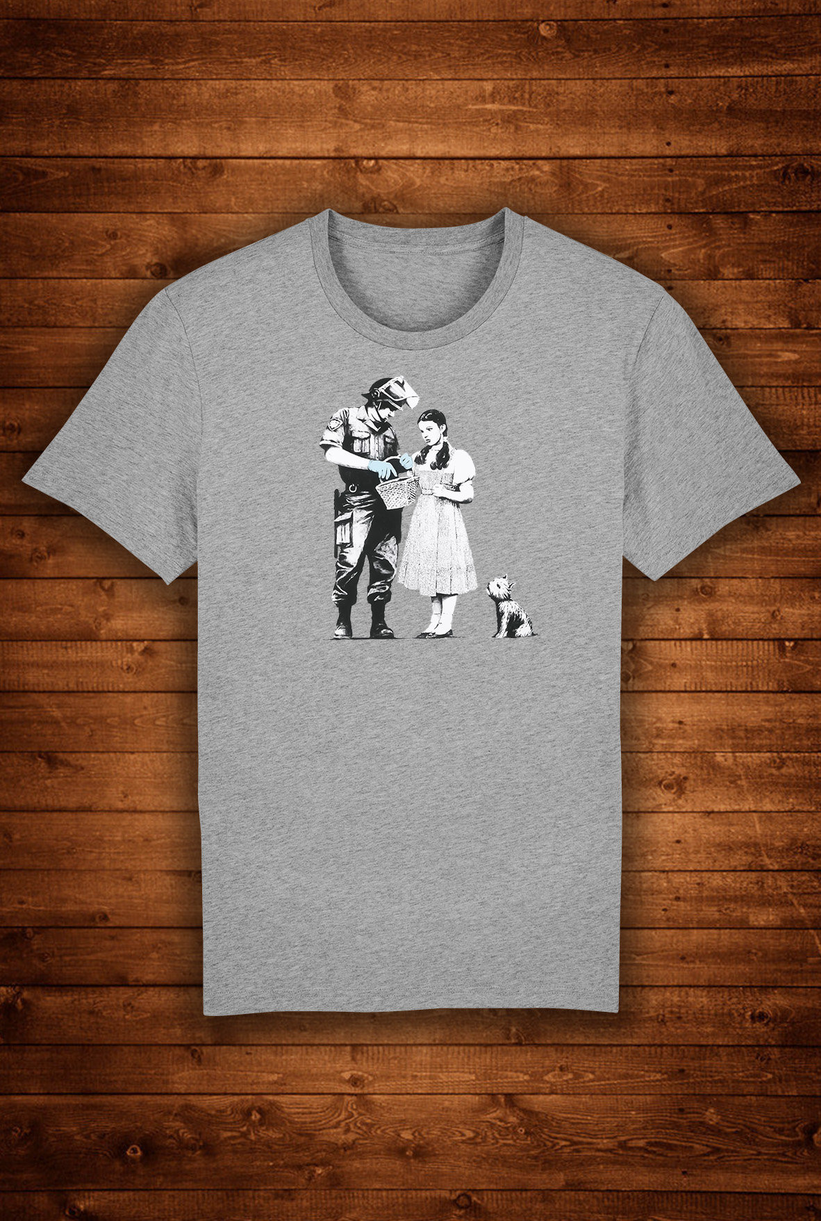 Banksy Stop And Search Dorothy Graffiti T-Shirt Wizard Of Oz