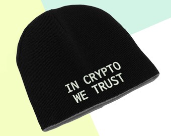暗号通貨を信頼するビットコイン保有投資スカルキャップ冬用帽子ビーニーギフト快適暖かいユニセックス帽子
