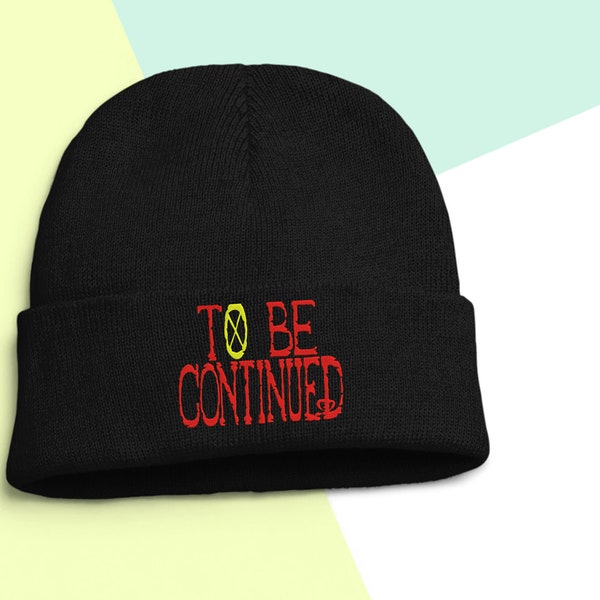 To Be Continued Anime Episode End Pirate Manga Beanie Embroidered Skullcap Winter Hats