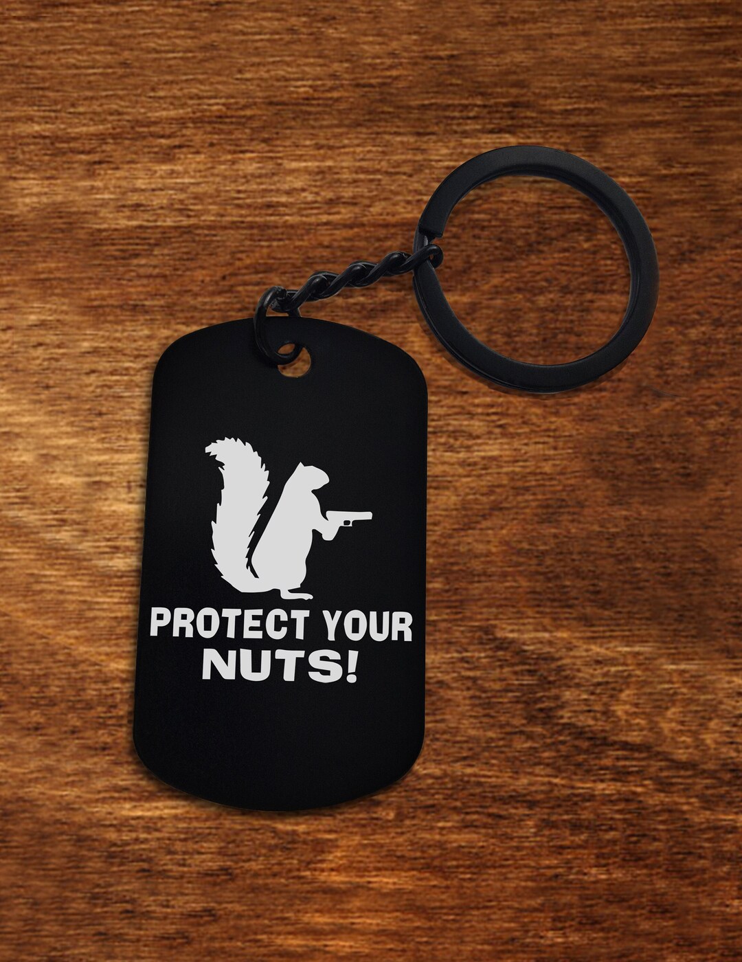 Protect Your Nuts Squirrel Balls Meme Funny Keychains Keyring Etsy