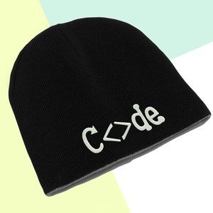 Kod Dator Hacker Programmerare Kodning Dödskalle Kepsar Vintermössor Mössa Presenter Mysig Varm Unisex Mössa