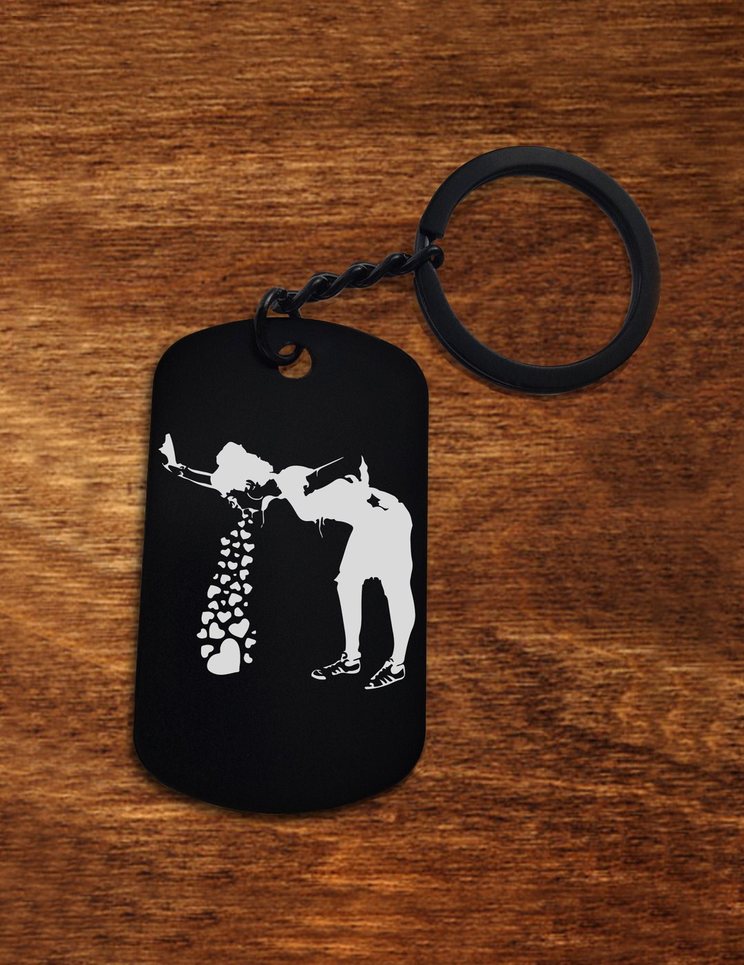 Lovesick Banksy Street Art Graffiti Artwork Keychains Keyring Etsy