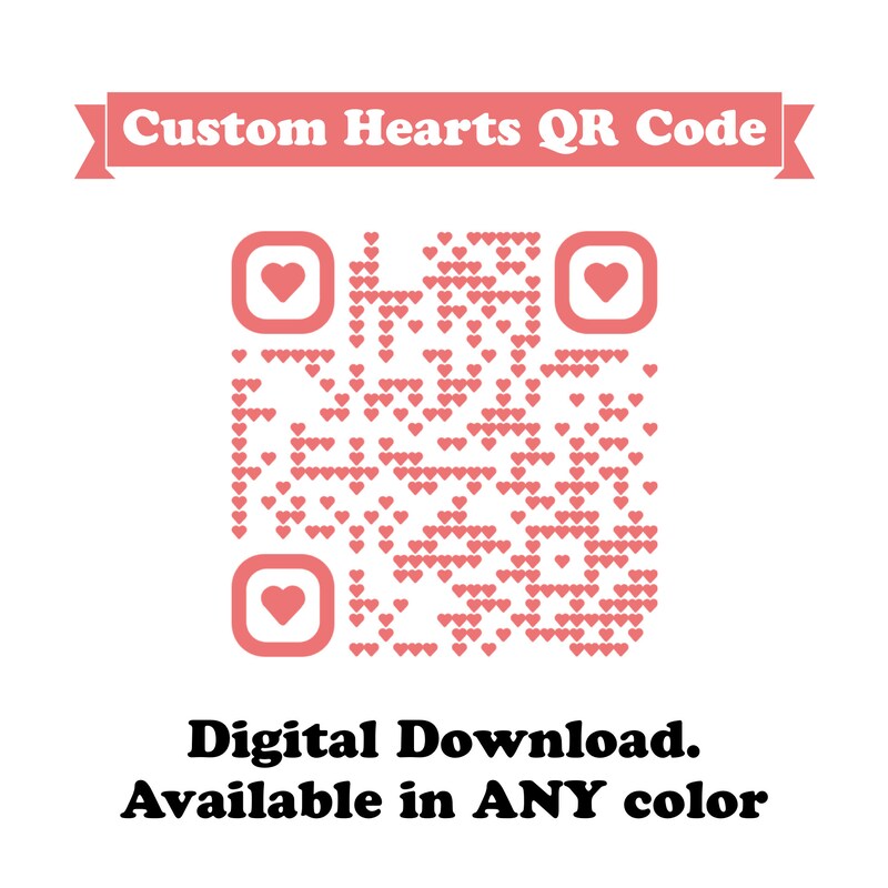 Heart Qr Code - Etsy