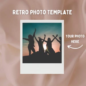 Retro-Fotorahmen druckbar, DIY-Fotorahmen, Fotorahmenvorlage, bearbeitbare Fotofilmvorlage, Kamerarahmen drucken und schneiden, Sofortfoto