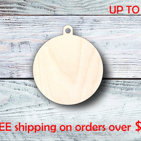 Christmas Ornaments, Wood Ornament Tag, Birch Ornaments 1/8” thick, Craft Blank, Laser Cut, DIY craft supplies  1" to 18"