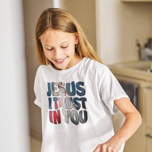 Divine Mercy Jesus I Trust in You  Premium Unisex Crewneck T-shirt