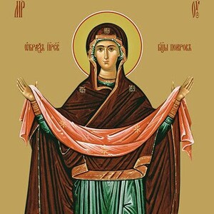 Icon of the Mother of God "Pokrov"