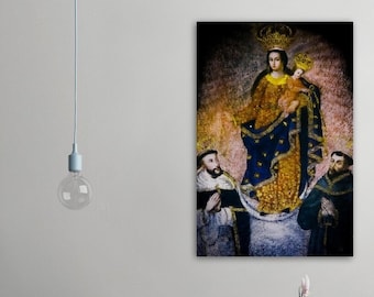 Our Lady of Las Lajas – Brushed #Aluminum #MetallicIcon #AluminumPrint