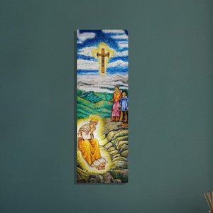 Our Lady of La Salette icon Brushed Aluminum Print