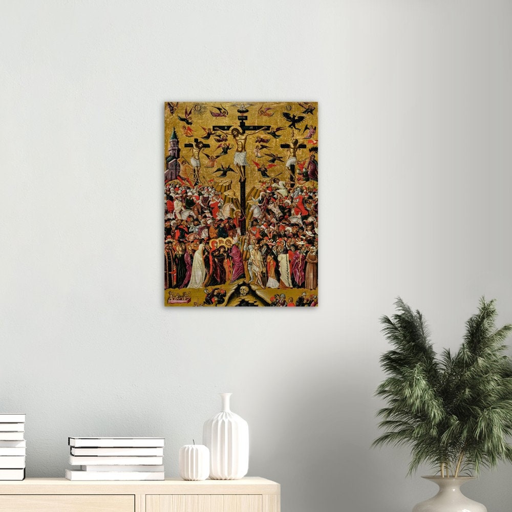 The Crucifixion Brushed Aluminum Print - Pavias Andreas - Our Lord