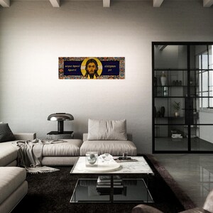 Greek Jesus Prayer - Lord Jesus Christ Son of God, have mercy on me a sinner. Brushed Aluminum Icon plaque image 4