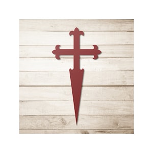 St James Cross Die-Cut Metal 18 Gauge Steel Cruz de San Santiago Apostol