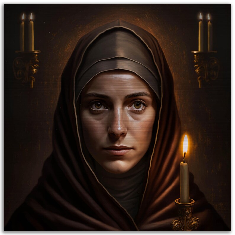St Rafqa Pietra Choboq Ar-rayès Brushed Aluminum Icon Rafka - Rebecca ...