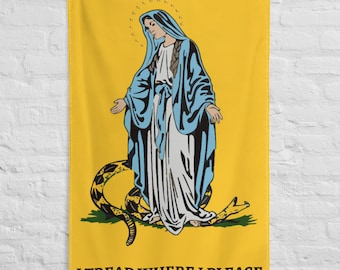 I TREAD WHERE I PLEASE Flag Vertical