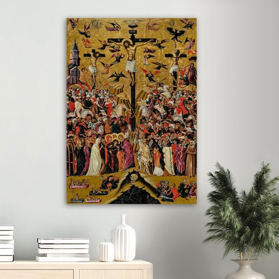 The Crucifixion Brushed Aluminum Print - Pavias Andreas - Our Lord