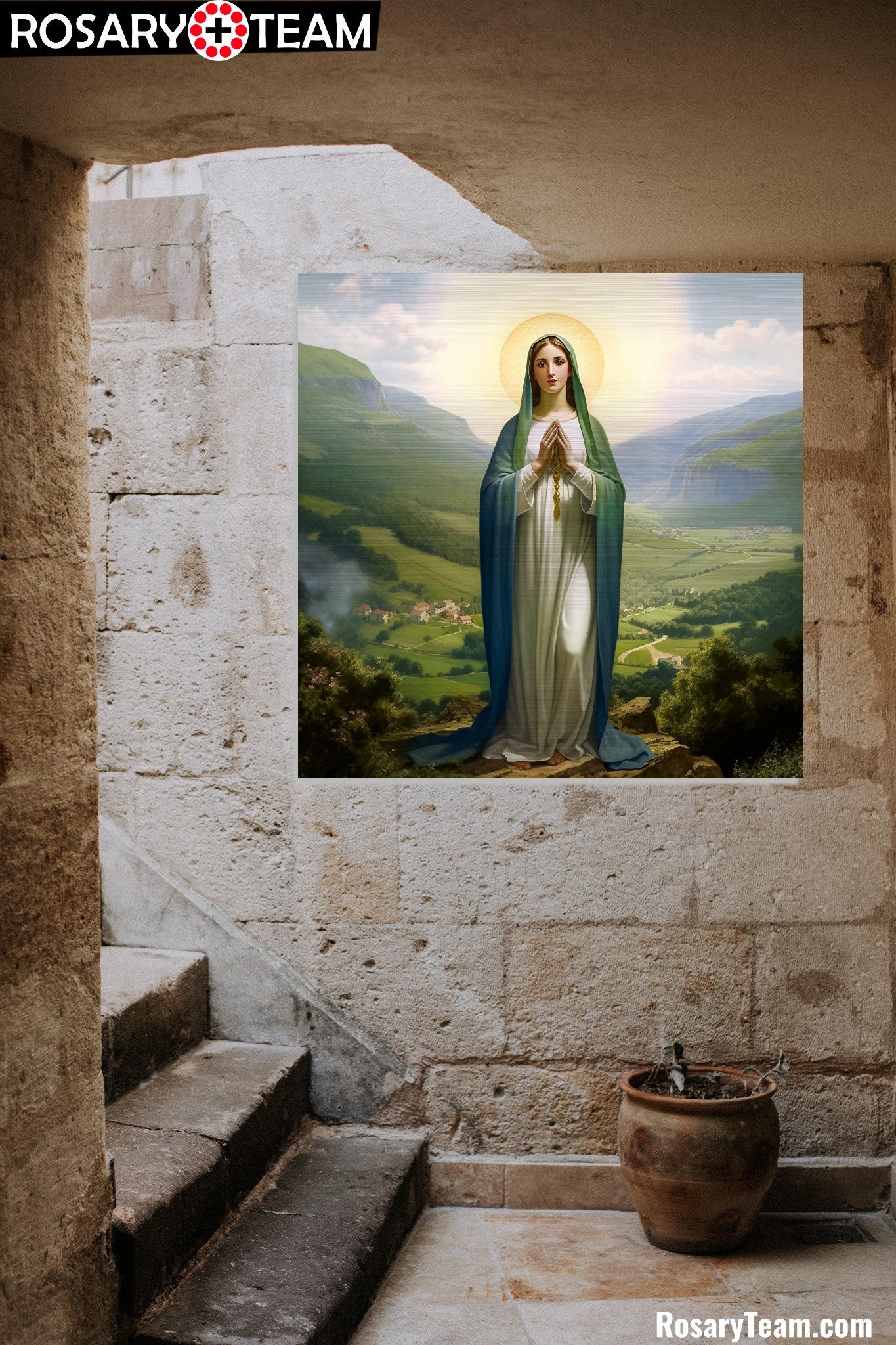 Our Lady Virgin Mary Queen of Garabandal Icon Brushed Aluminum Etsy