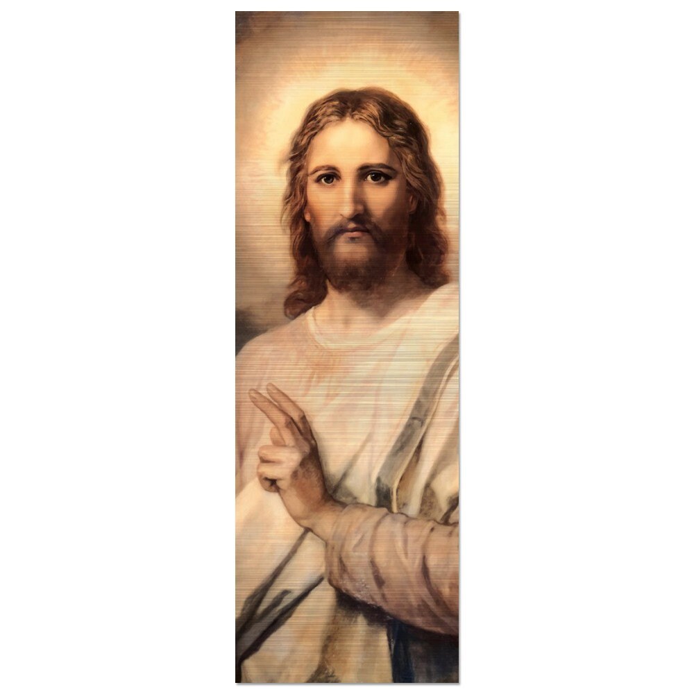 Portrait of Christ, the Savior, 1894 Brushed Aluminum Icon Portrait of Christ, the Savior, 1894 Brushed Aluminum Icon