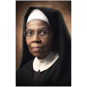 Suor Wilhelmina Lancaster del Santissimo Rosario Carta di seta Stampa 10 copie Riesumata una suora cattolica incorrotta del Missouri