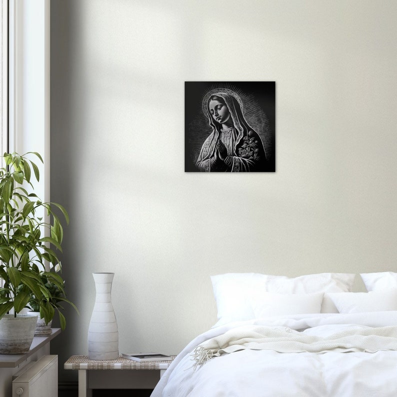 Virgin of Guadalupe, Mother of the Americas Brushed Aluminum Icon ...