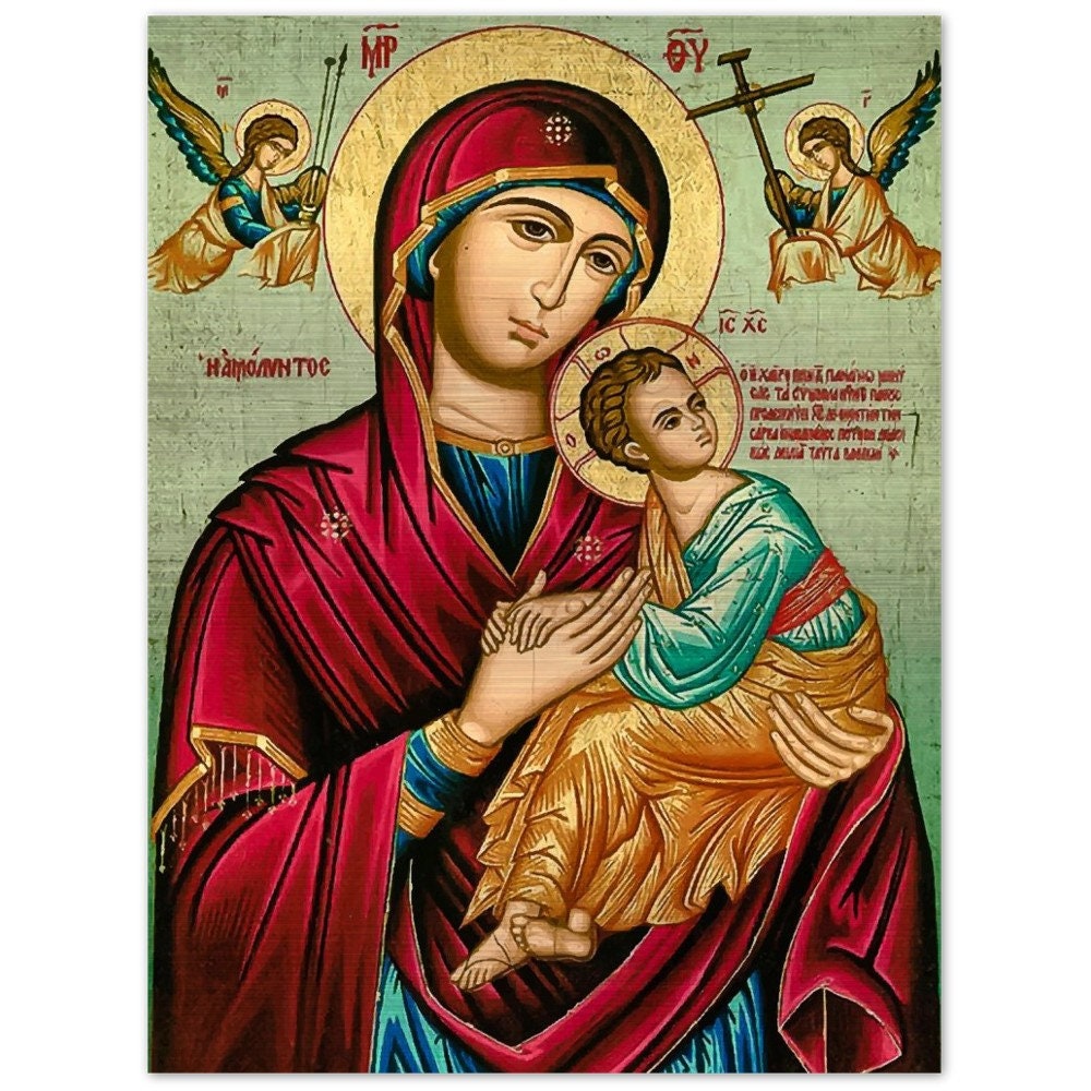 Our Lady of Perpetual Help Brushed Aluminum Print - Etsy