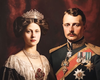 Blessed Karl I of Austria and Zita of Austria Icon Brushed Aluminum
