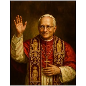 Leão XIV é o novo Papa - Pacote com 10 Gravuras em Papel de Seda - Robert Francis Cardinal Prevost
