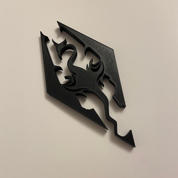 Skyrim logo | Skyrim Emblem | Elder Scrolls Sign | Skyrim Prop | 3D Printed