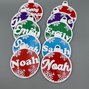 Personalized Christmas Ornaments, Custom Christmas tree Decor, Xmas decor, Custom Christmas Ornaments