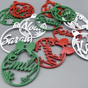 Personalized Christmas Ornaments, Custom Christmas tree Decor, Xmas decor, Custom Christmas Ornaments