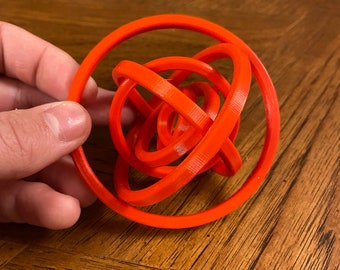 3D Printed - 7 Ring Gyro Fidget Toy