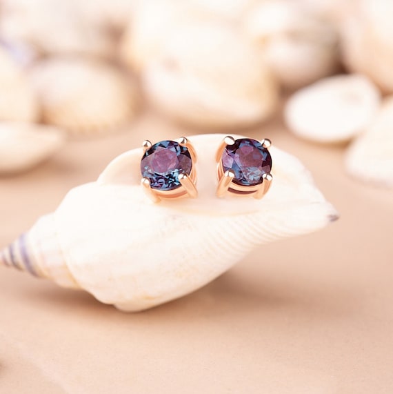 Etsy alexandrite earrings deals