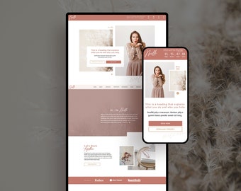 Showit Website Template | Showit Template for Coaches | Website Template | Noëlle | Heather Jones Creative