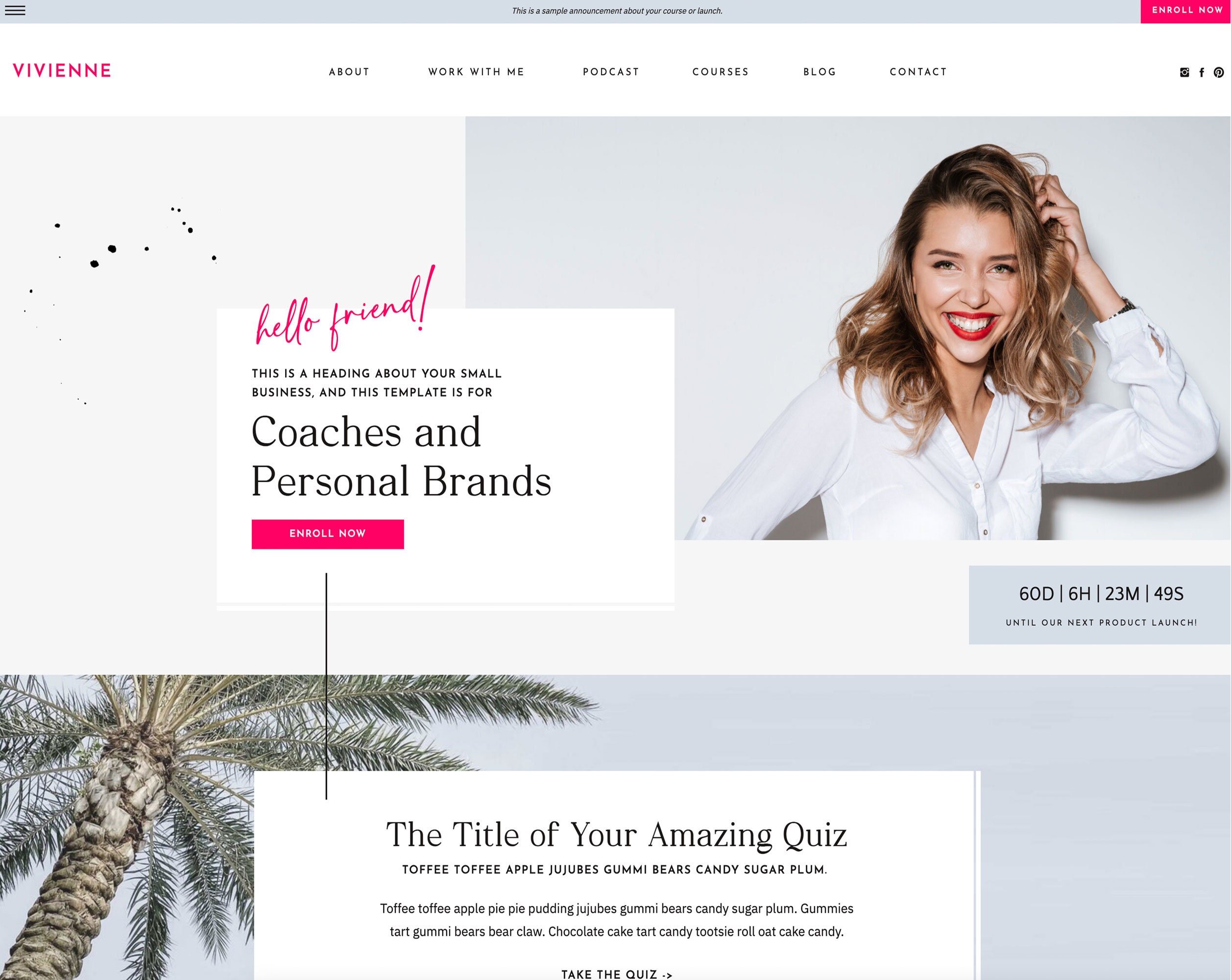 Showit Website Template Showit Template for Coaches Etsy