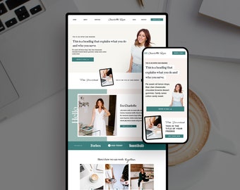 Showit Website Template | Showit Template for Coaches | Website Template | Charlotte Rose | Heather Jones Creative