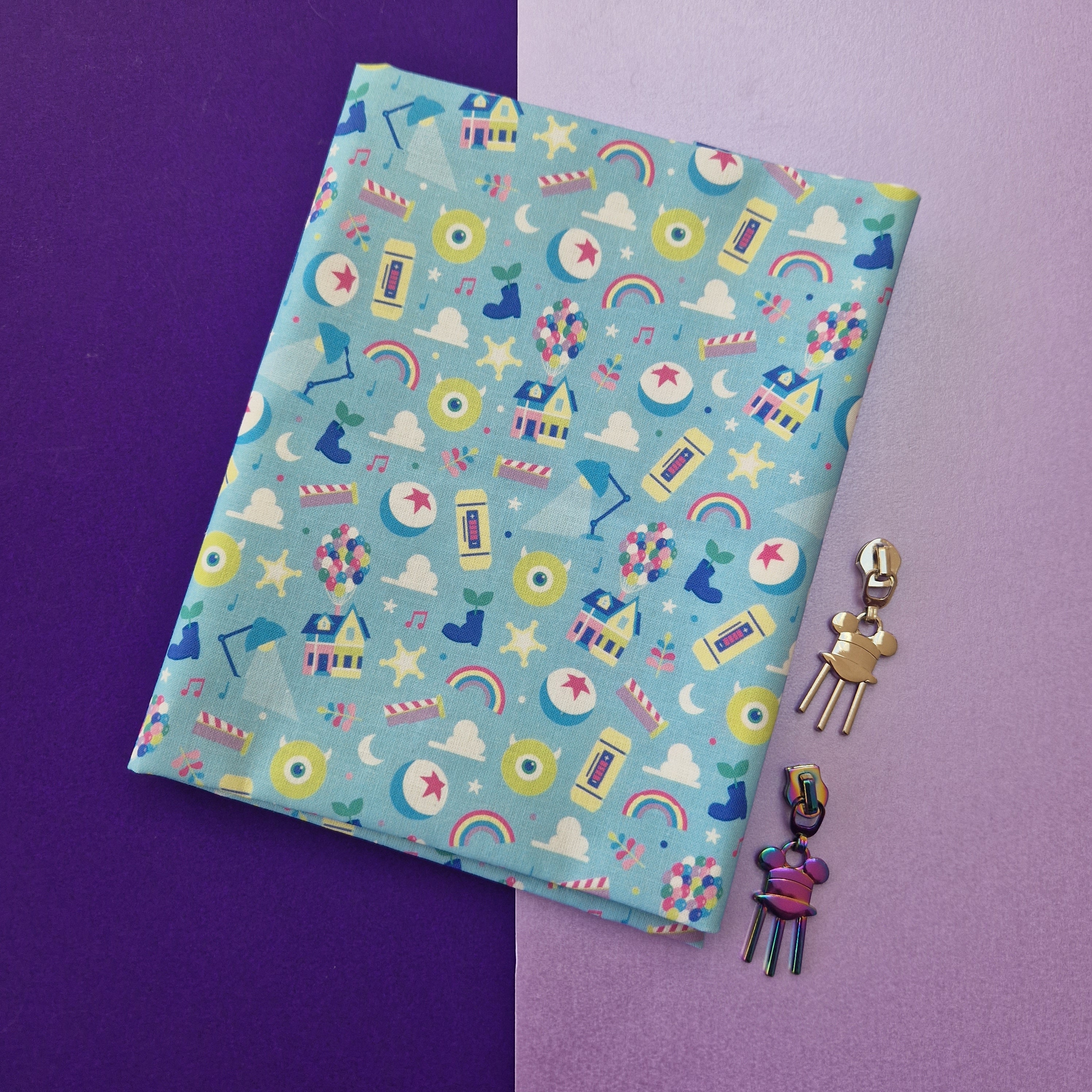 Light Blue Pixar Studios 100% Cotton Fabric Seamless - Etsy