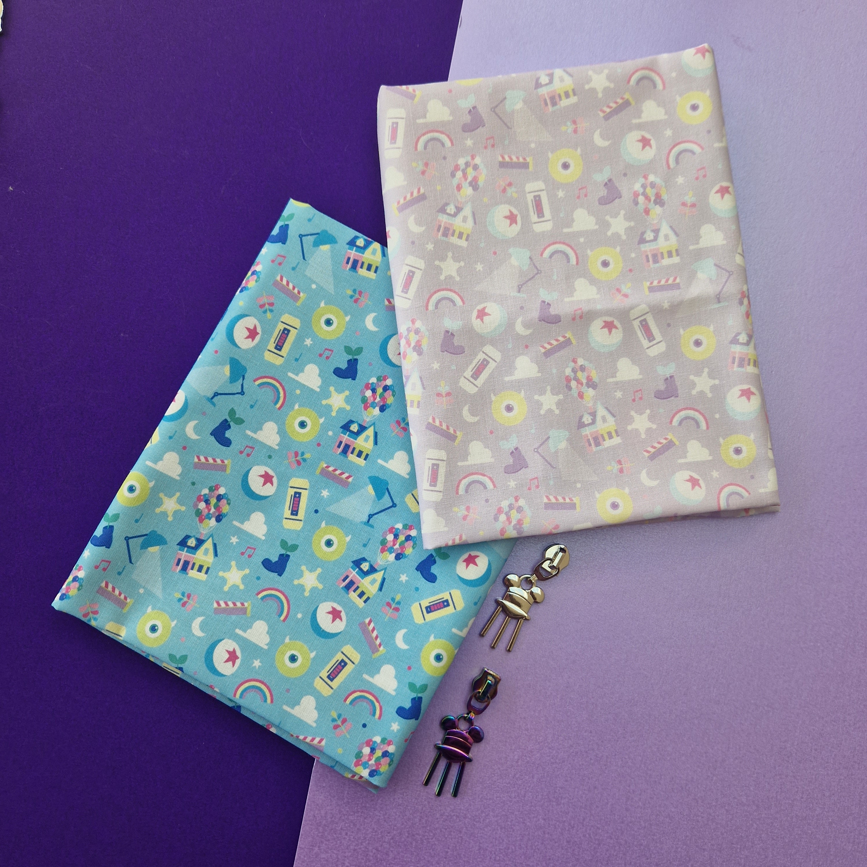Light Blue Pixar Studios 100% Cotton Fabric Seamless - Etsy