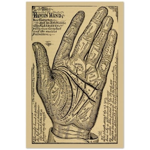 Palmistry Hand Art Print
