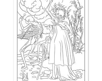 Morbid Coloring Pages For Adults Coloring Pages