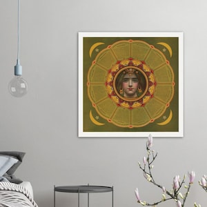 Zodiaco adivino antiguo Lámina artística