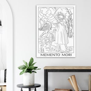 Memento Mori Jumbo Coloring Poster