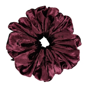 Purple Crushed Velvet XXL Hair Scrunchie