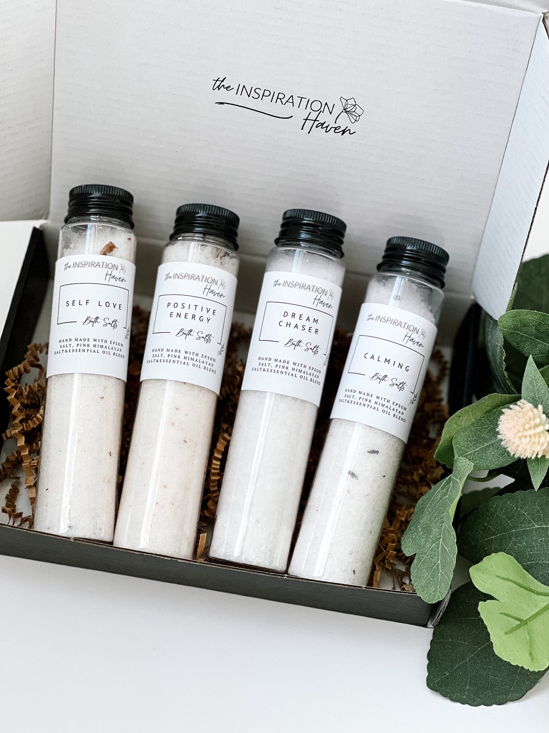 Bath Salts Gift Box Epsom Salt Bath Oils Salts and Scrubs Detox Spa